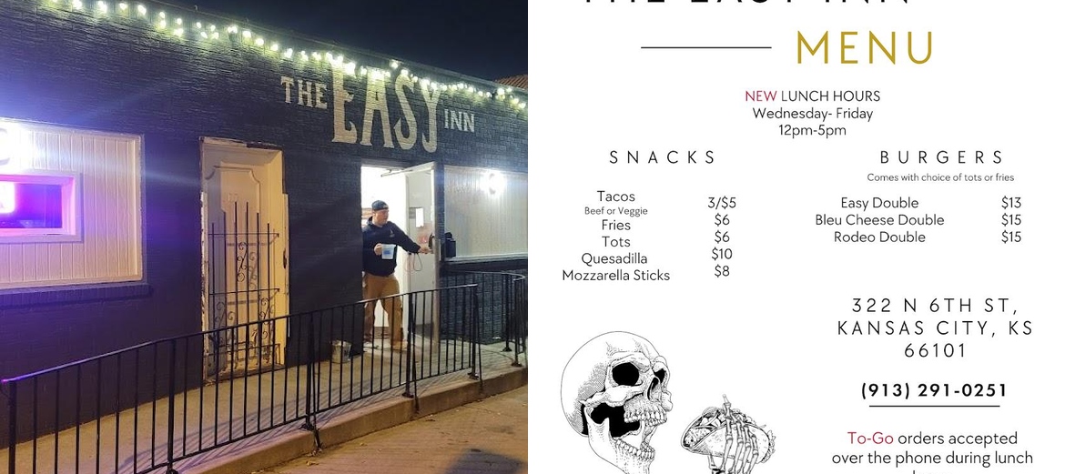 The Easy Inn Menu